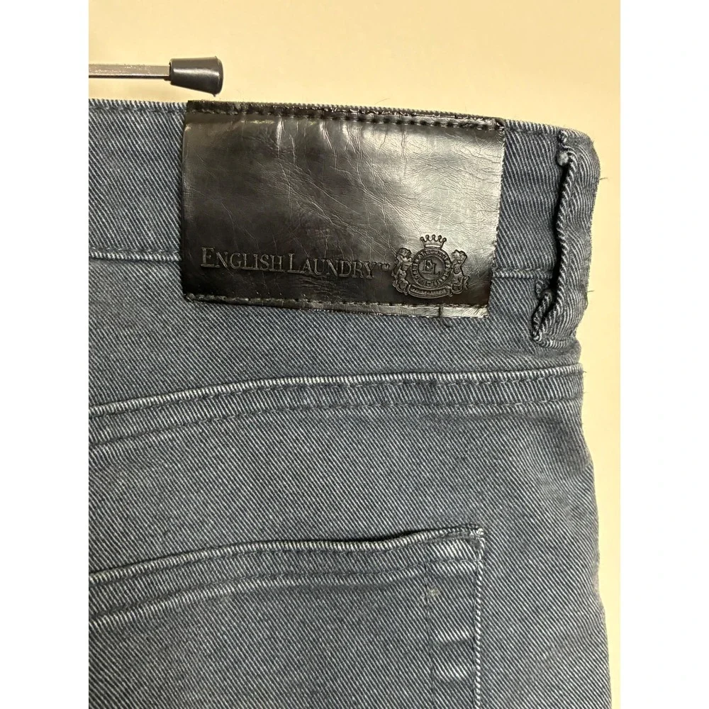 English Laundry Arrogant Mens 36x30 Straight Leg Pants Black Stretch (K31)